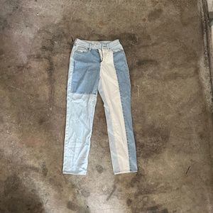 Pac Sun Patch Work Jeans